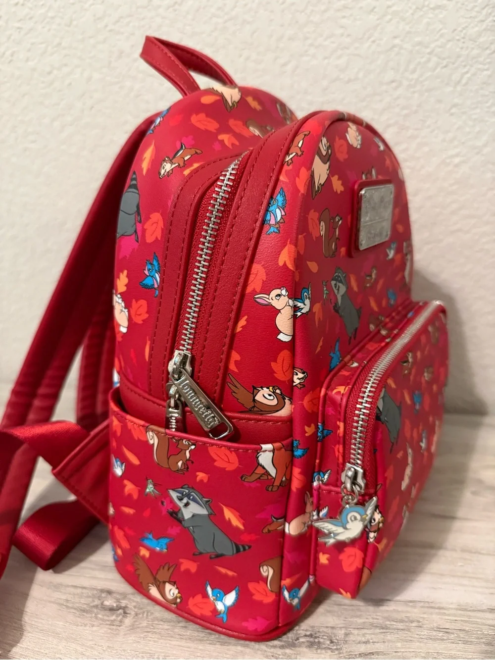 Loungefly Red Woodland Characters Mini Backpack